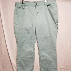 Ann Taylor SZ 18 Mist Green Capris